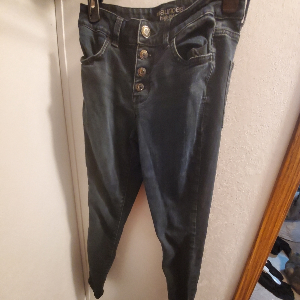 High Rise Black Skinny Jeans